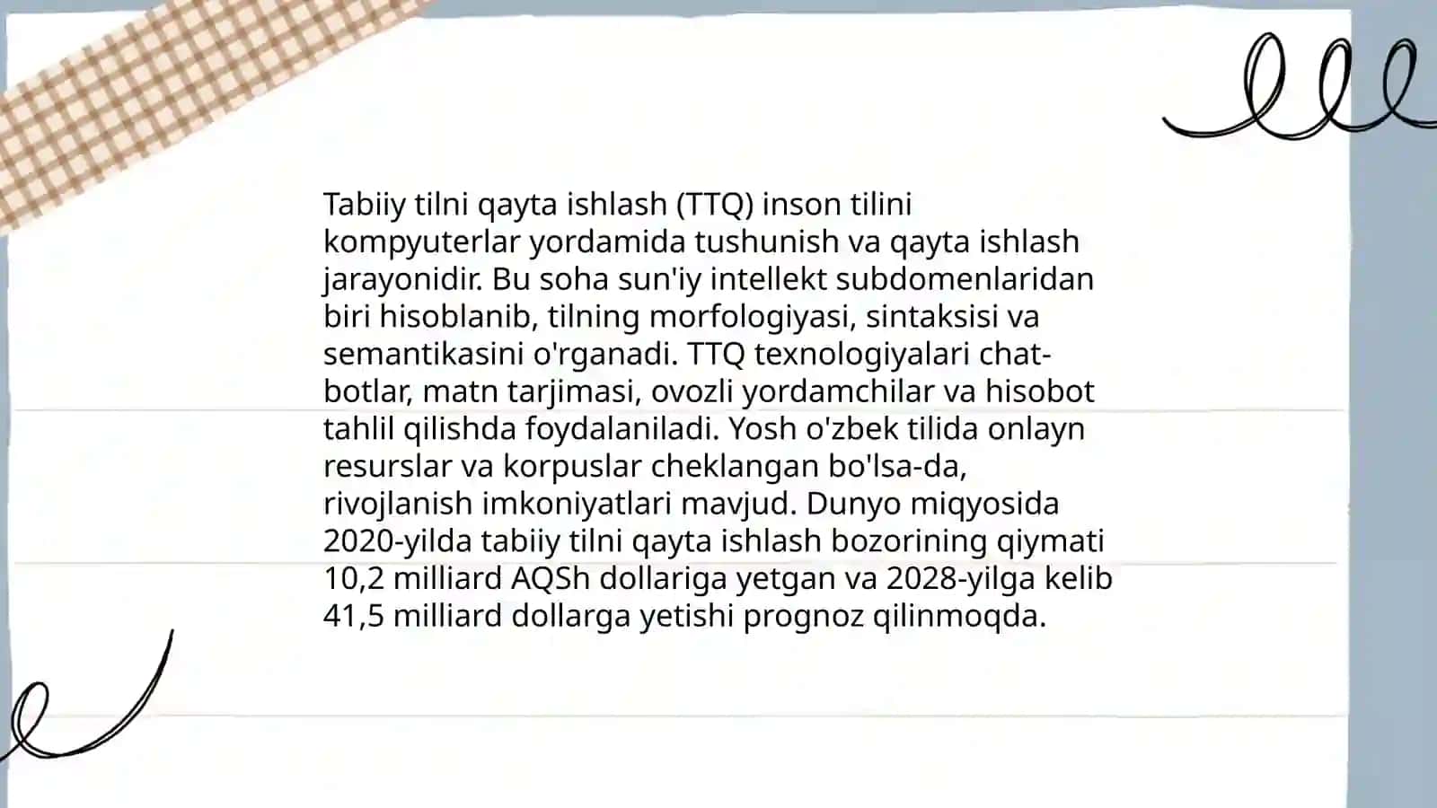 Tabiiy til interfeysi va generatsiyasi 3