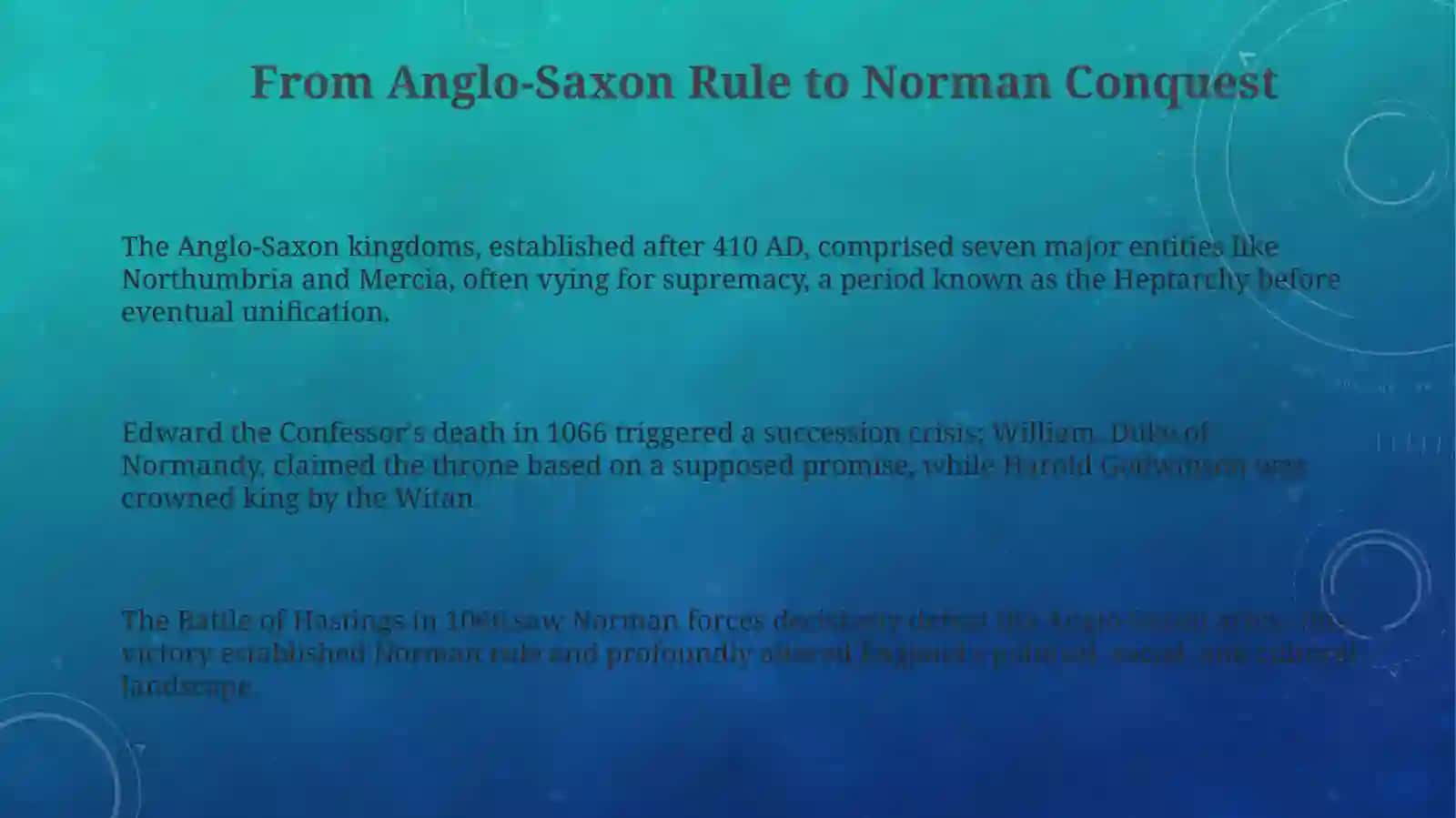 Royal Dynasties: Anglo-Saxons, Normans, and Others 3