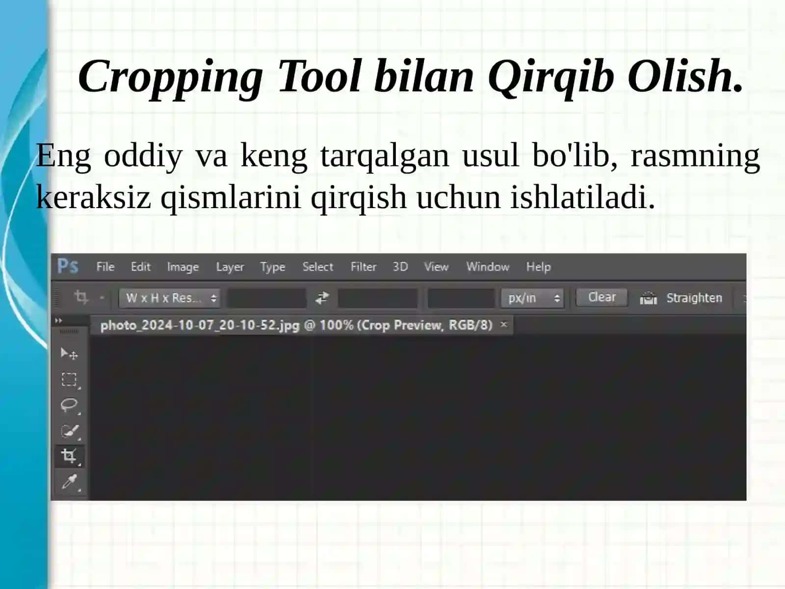 Adobe Photoshop QirqibOlish Usullari 3