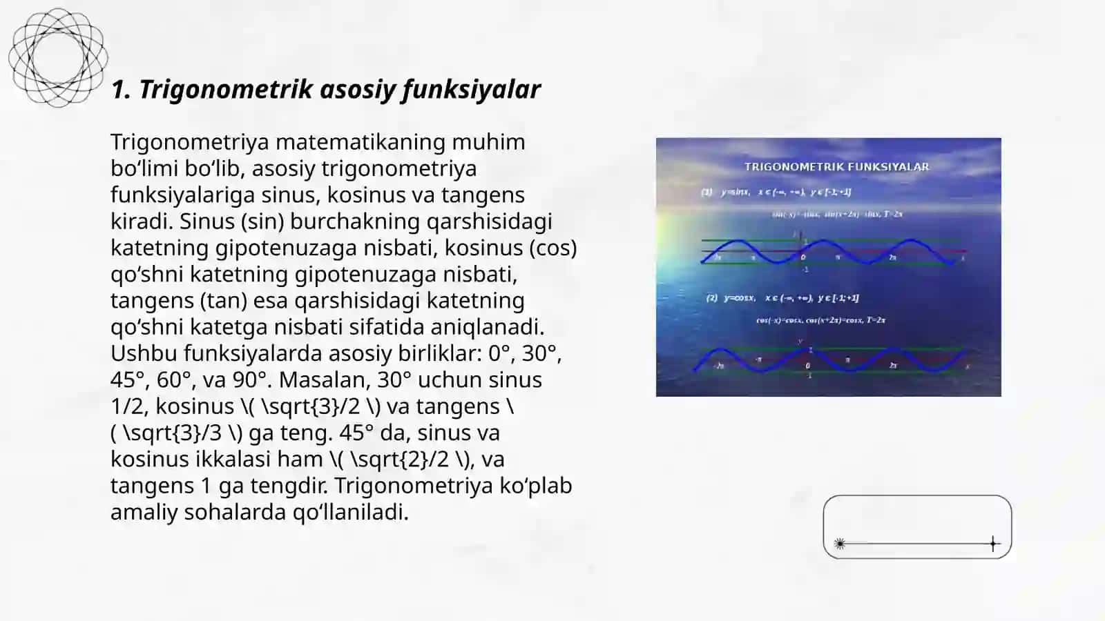 Trigonometrik funksiyalar 3