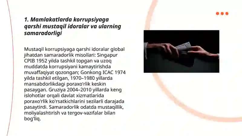 Korrupsiyaga qarshi kurashishning jahon tajribasi 3