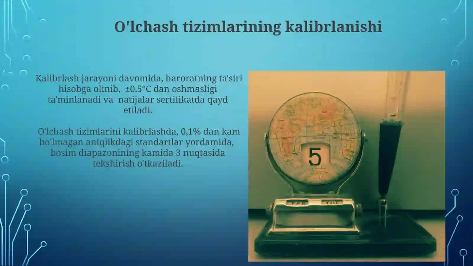Suyuqlik bosimini o'lchash asboblari 3