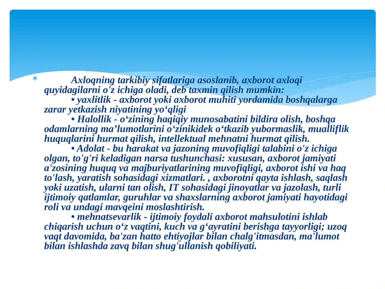 TEXNOLOGIK TA'LIM 101 GURUH 3