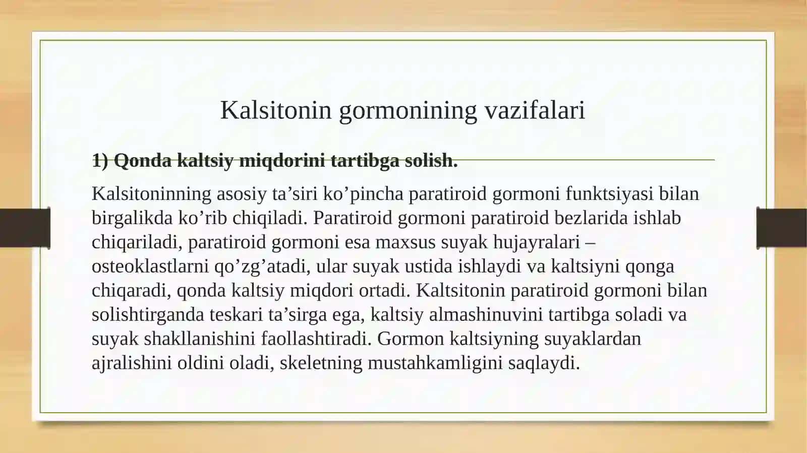 Kalsitonin sintezi, ta’sir mexanizmi va kasalliklari 3