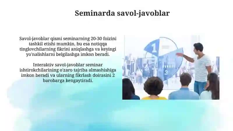 Seminar va uning o‘ziga xos xususiyatlari 3