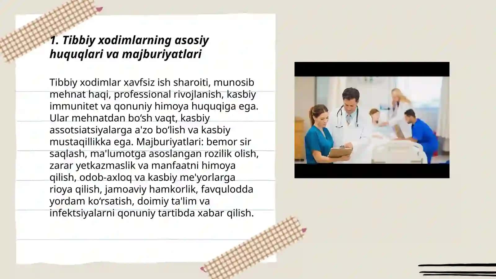 Tibbiy xodimlarning huquqlari 3