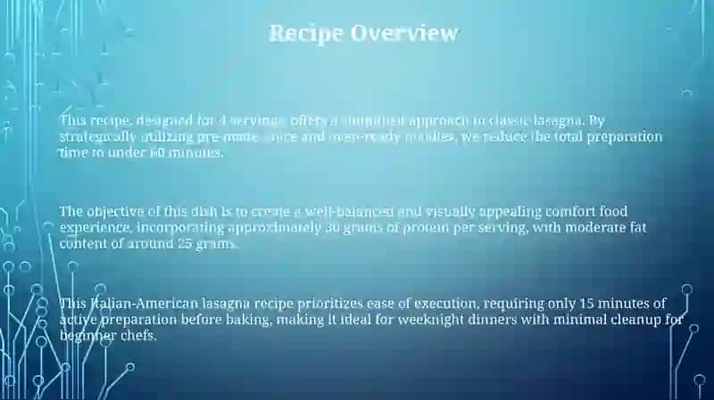 Lasagna Recipe 3