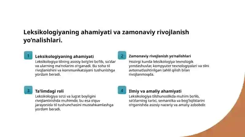 Leksika va leksikologiyaning asosiy tushunchalari va ahamiyati 3