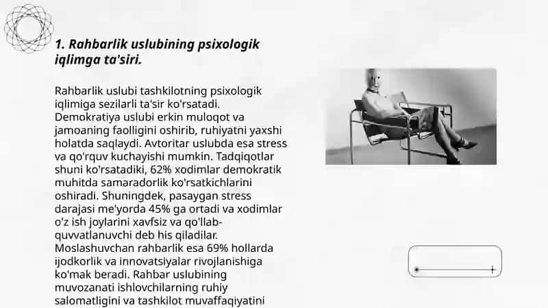 Psixologik iqlimning rahbarga bog’liqligi 3