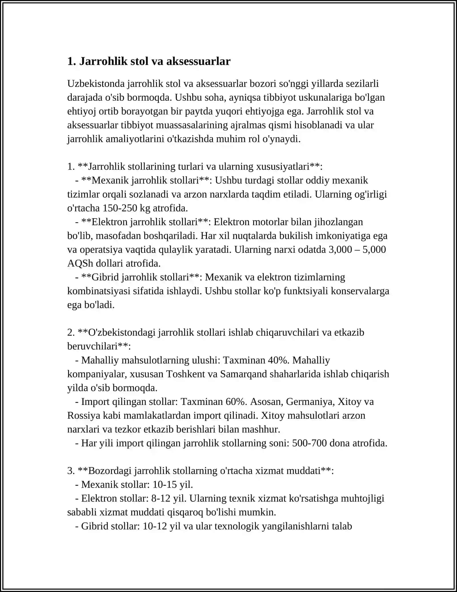 Jarrohlik stol va aksessuarlar 3