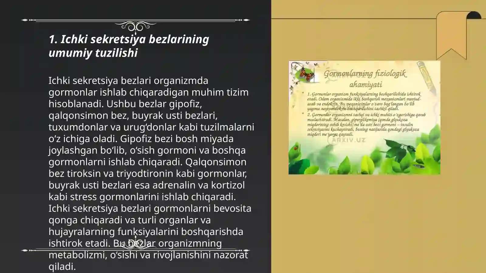 Ichki sekretsiya bezlari fiziologiyasi 3