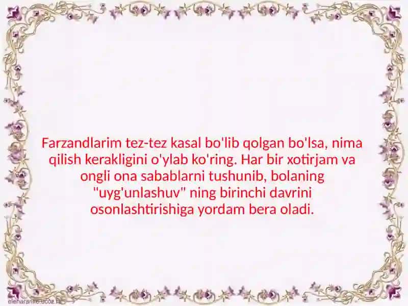 TEZ-TEZ KASALLANUVCHI BOLALAR (CHBD) 3