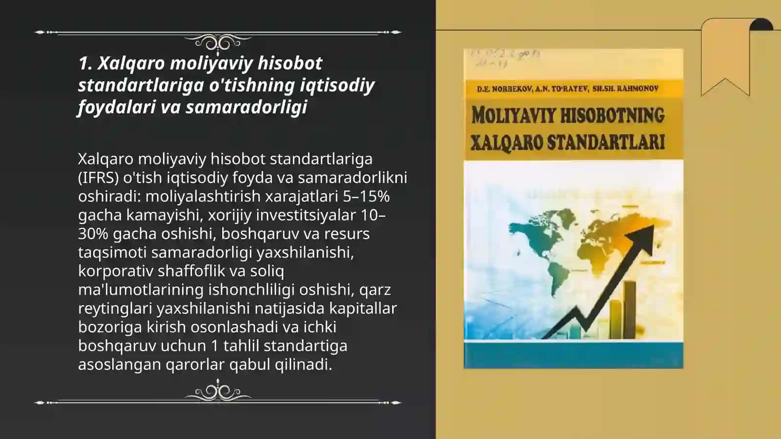 Moliyaviy hisobning Xalqaro standartlari cheklovlari va afzalliklari 3