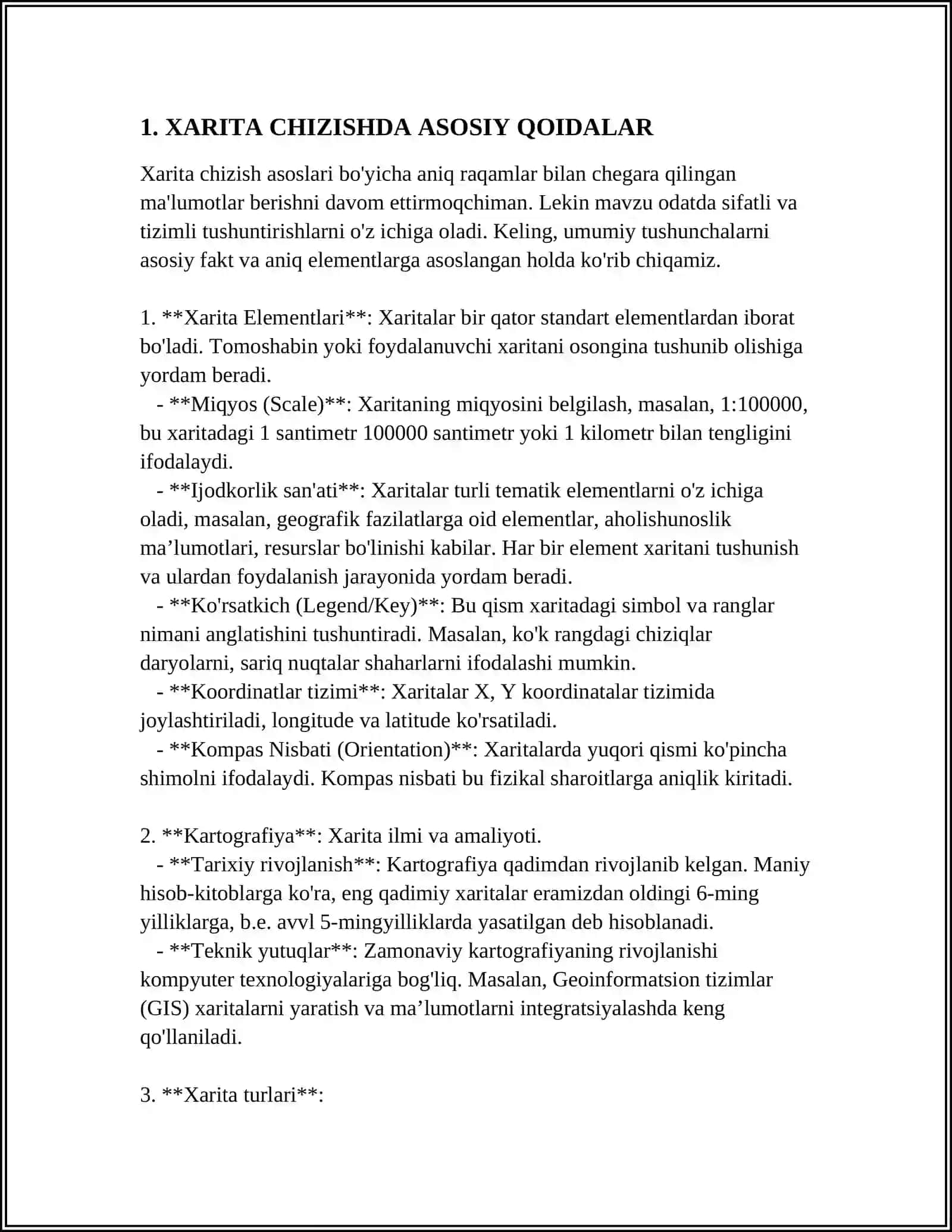 Xarita chizish va uni PDF fayl ko'rinishida saqlab yuklash 3