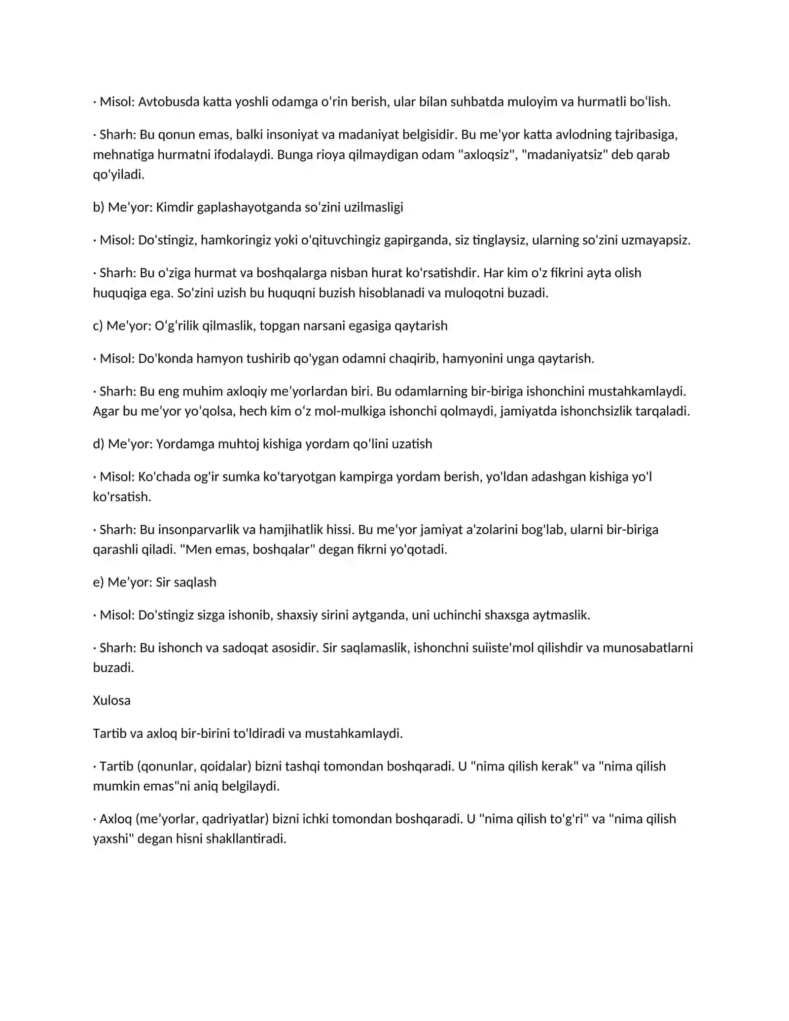 Dinshunoslik fanidan keys savolga javoblari 3