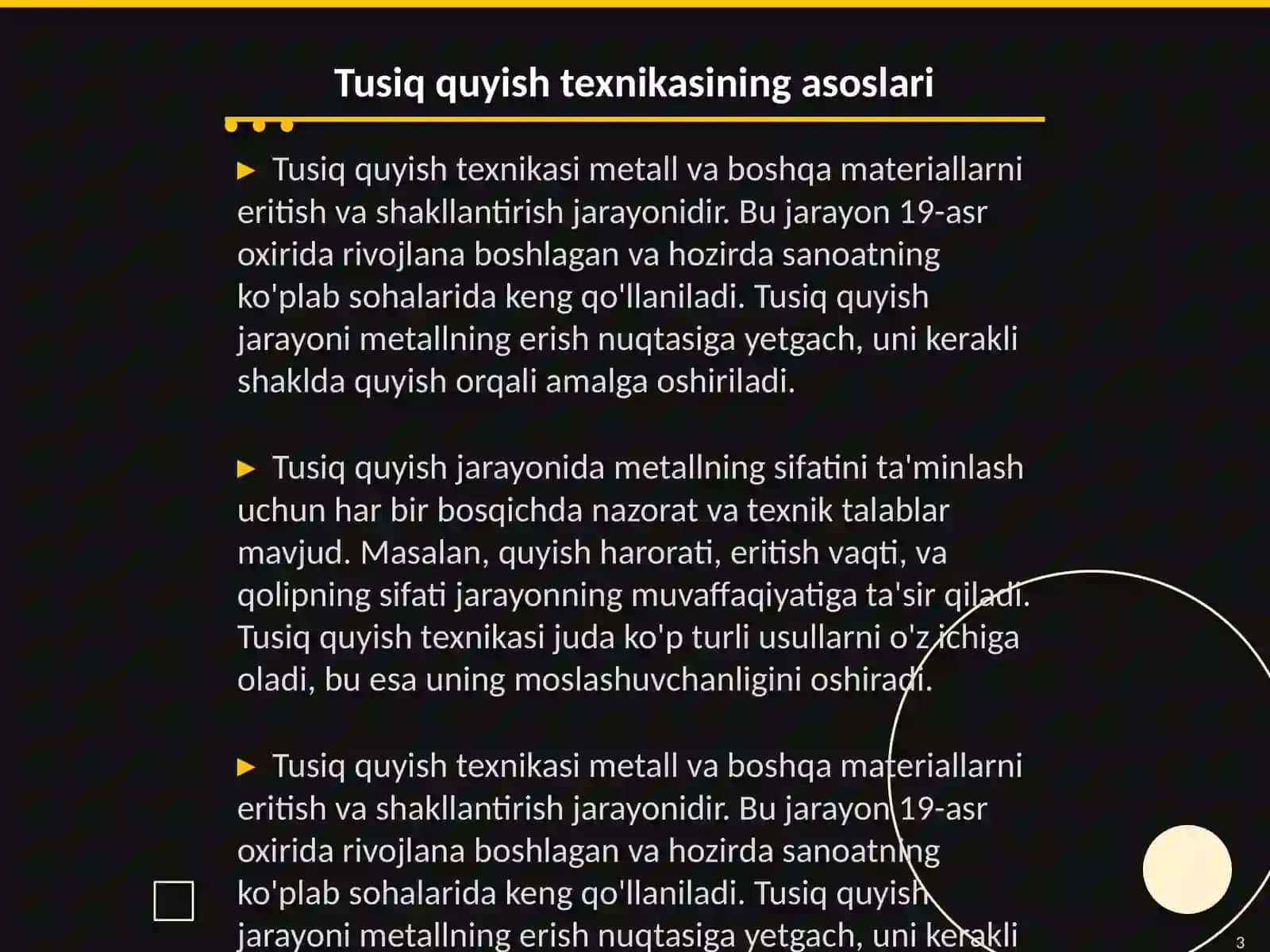 Tusiq quyish texnikasi 3
