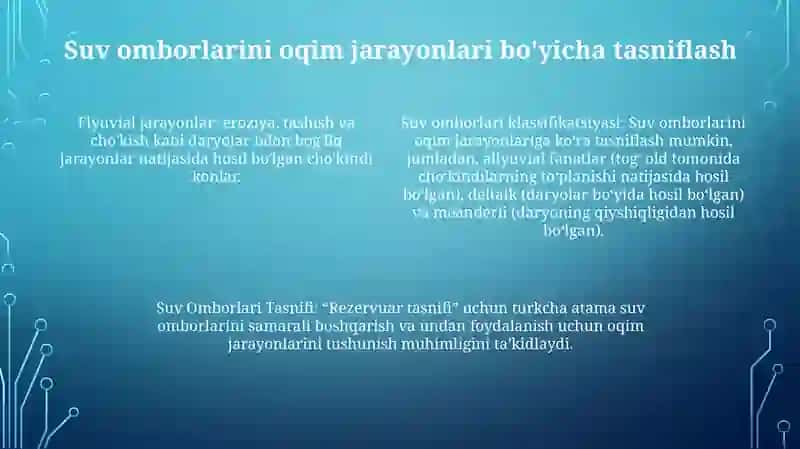 Suv Omborlari Tasnifi 3