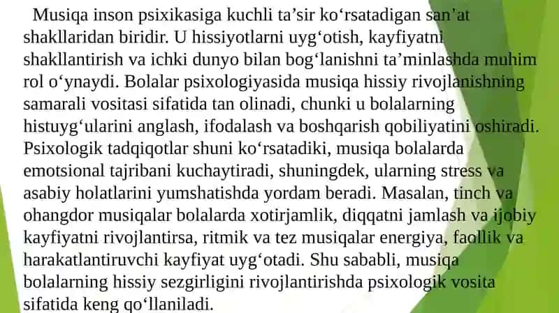 Musiqa yordamida bolalarda emotsional sezgirlikni oshirish 3