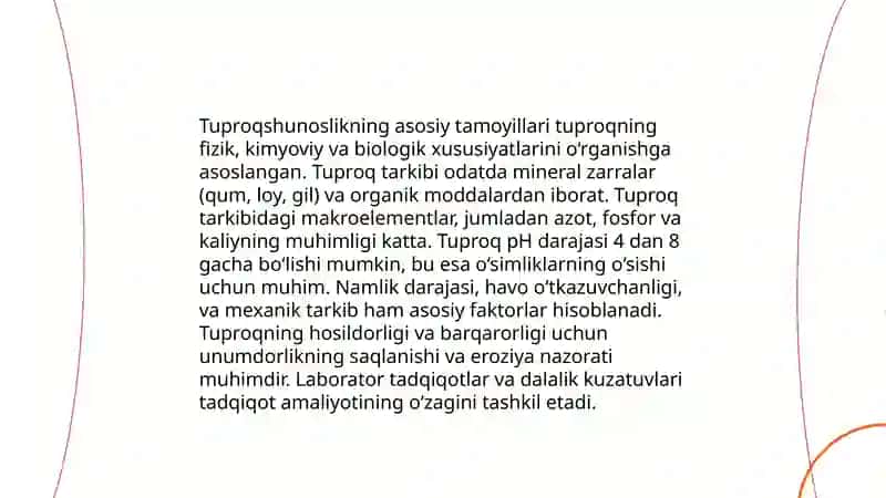 Tuproqlarni tadqiq qilish va tuproqlar kartografiyasi 3