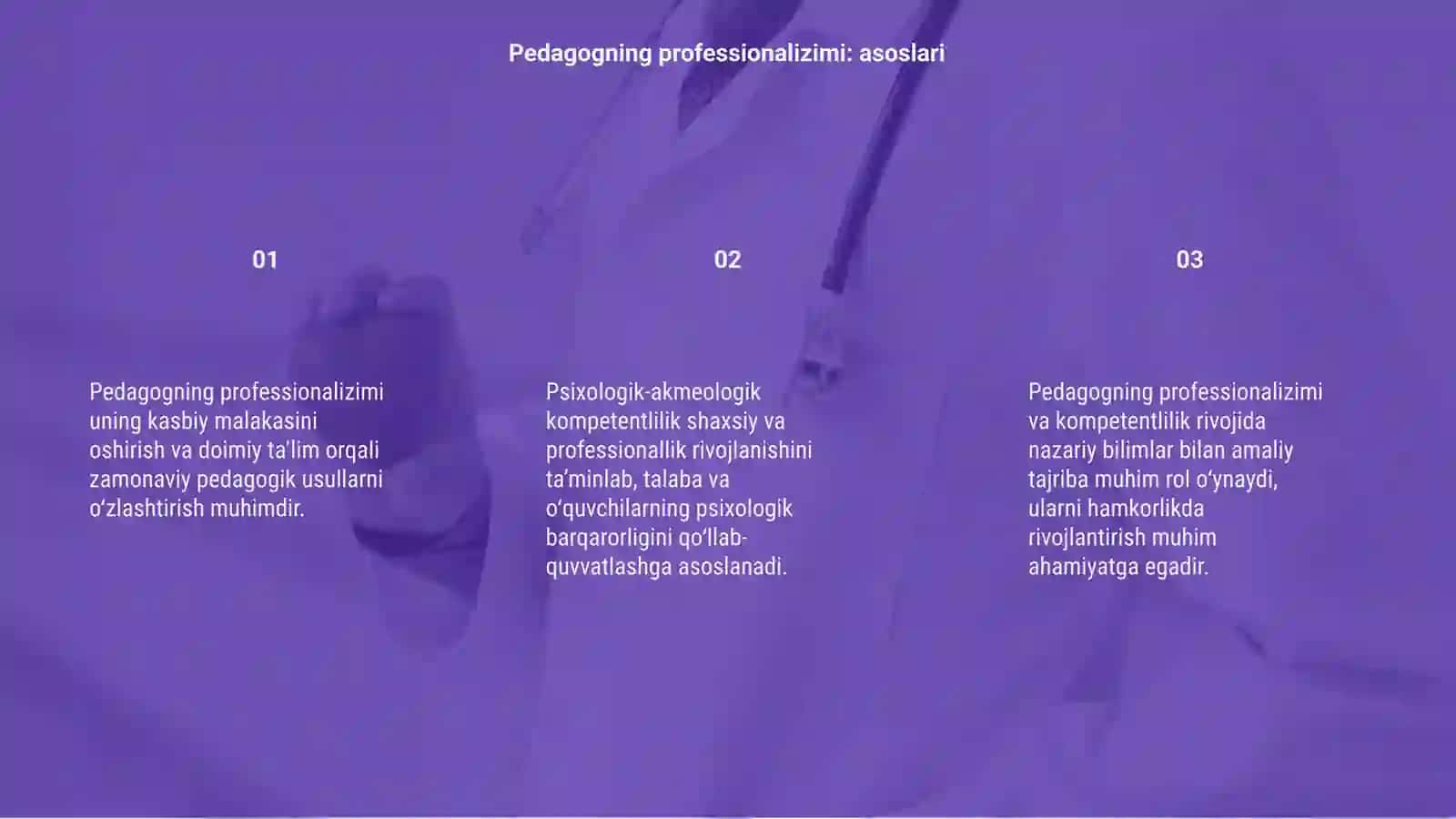 Pedagogning professionalizimi va psixologik-akmeologik kompetentliligi 3