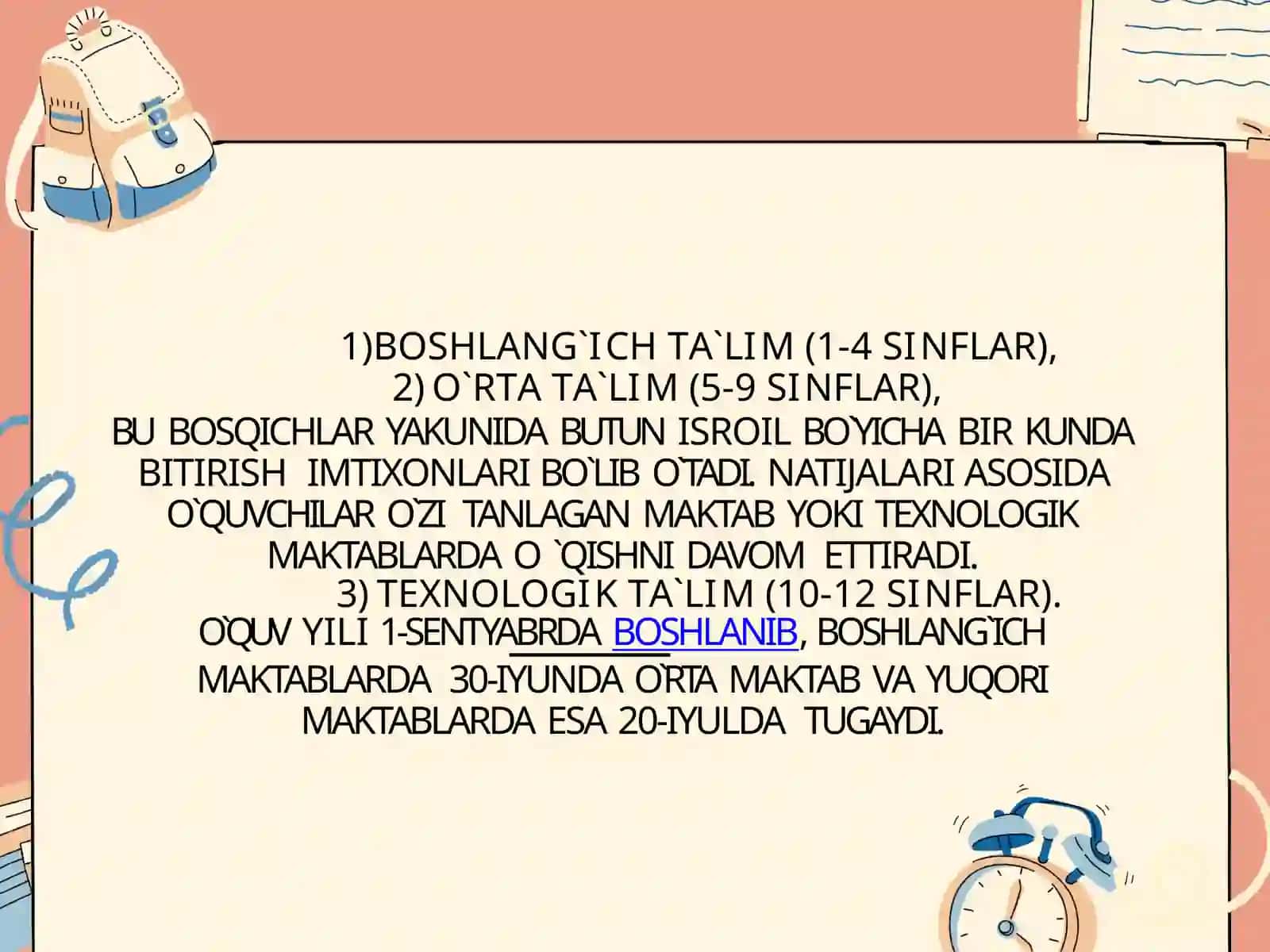 Isroil  davlatida ta’lim 3