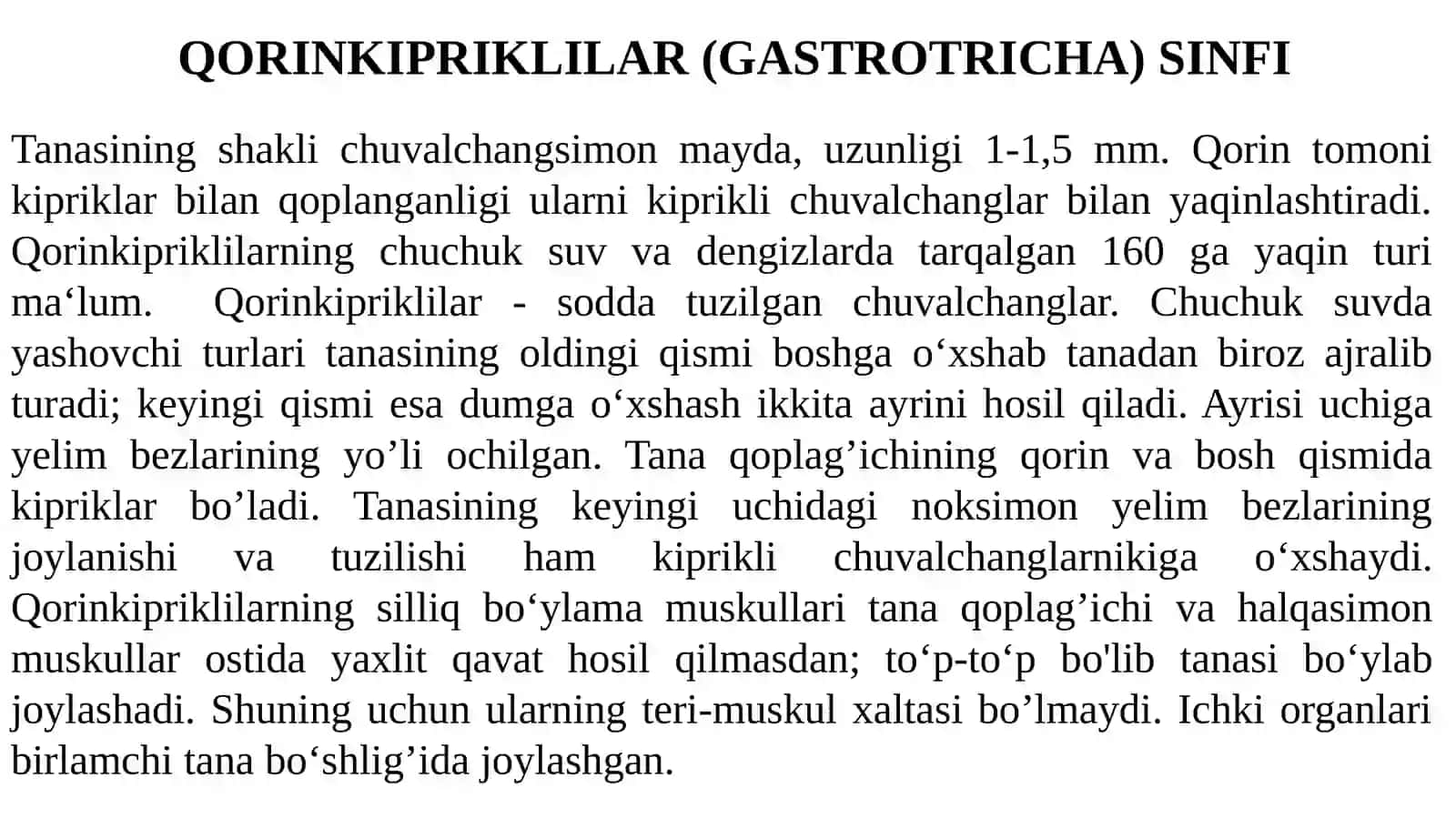 Qorin kiprikli chuvalchanglar (Gastrotricha) 3