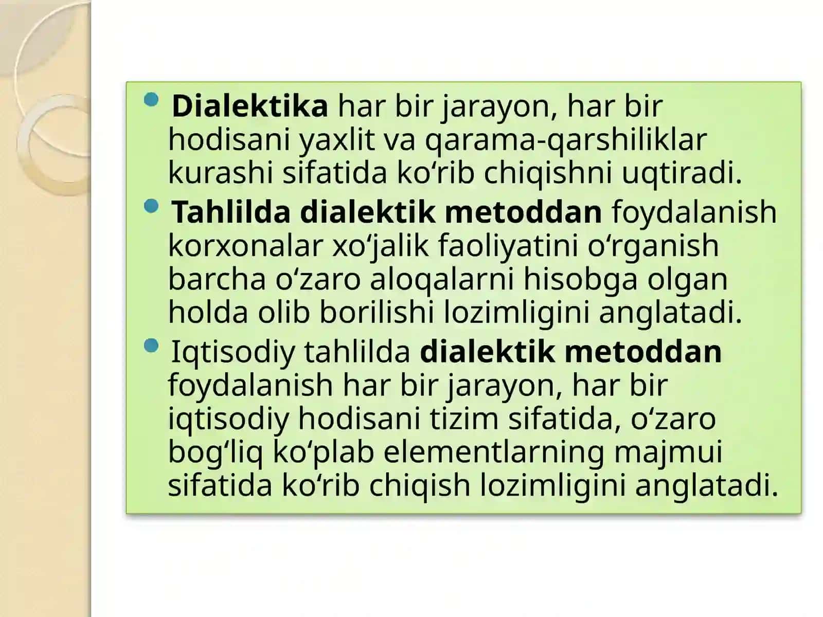 IQTISODIYTAHLIL METODI VA UNDA QO‘LLANILADIGAN USULLAR 3