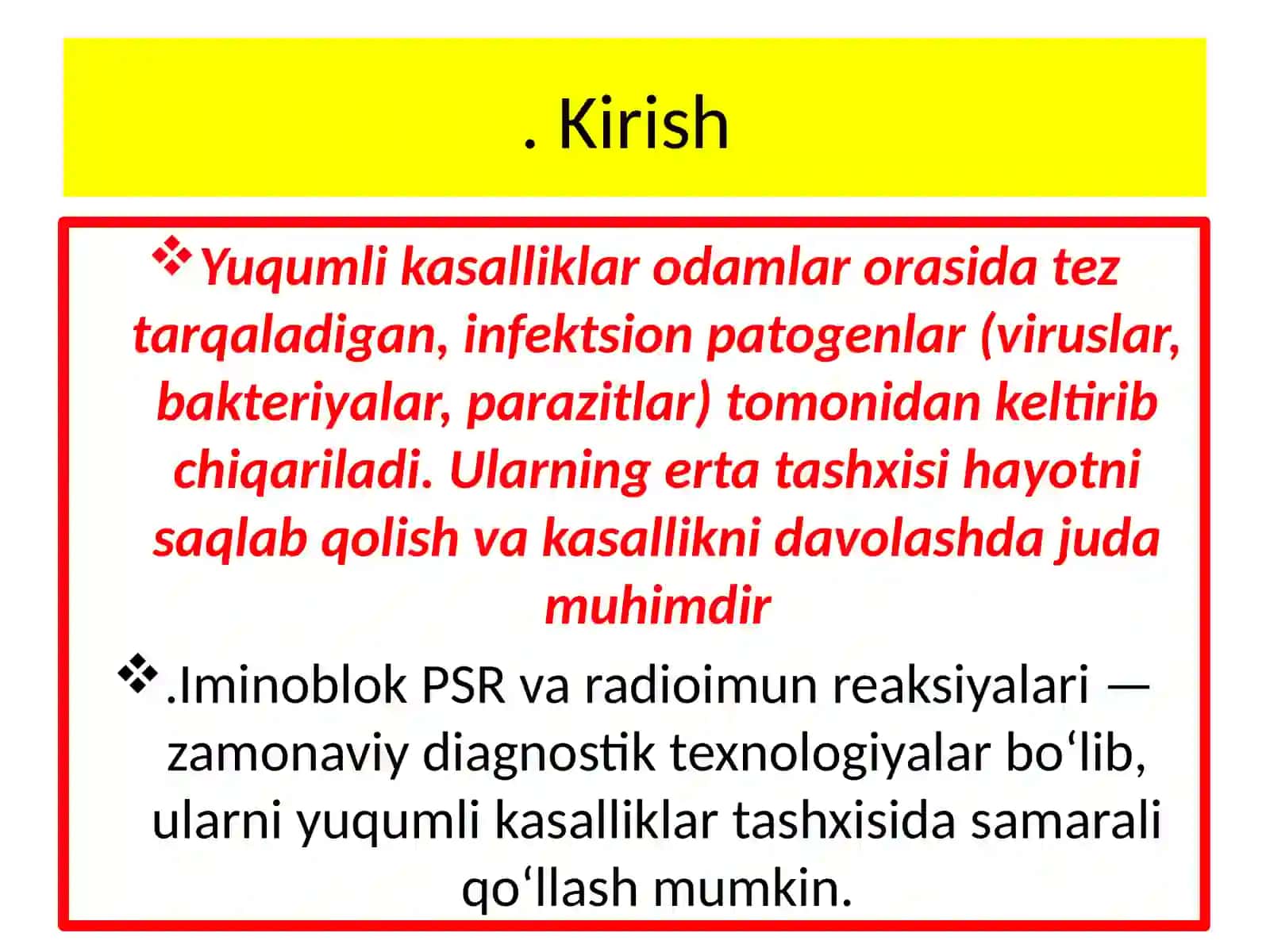 IminoblokPSR va Radioimun Reaktsiyalarining Qo‘llanilishi 3