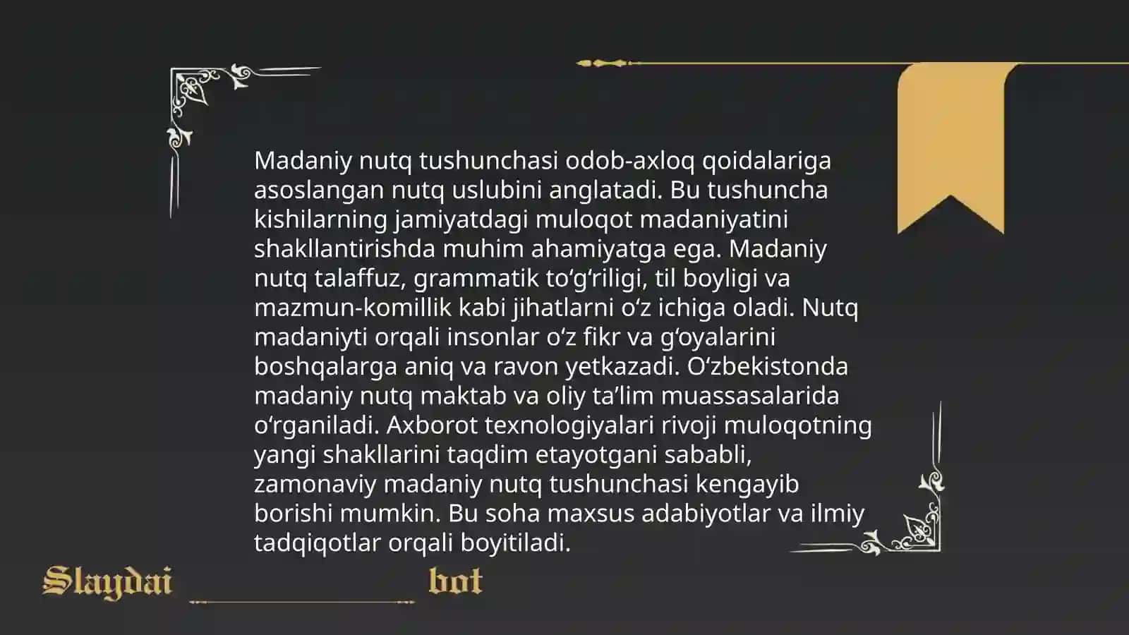 Madaniy nutq me'yorlari va qoidalari 3