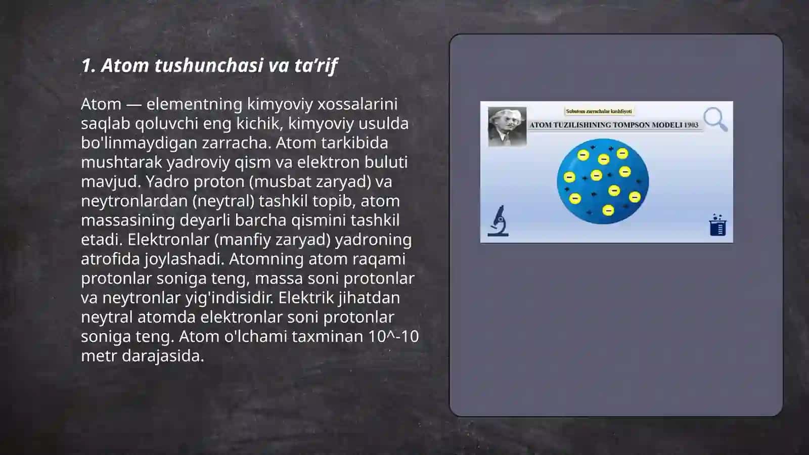 Atom va uning tuzilishi. Izotoplar 3