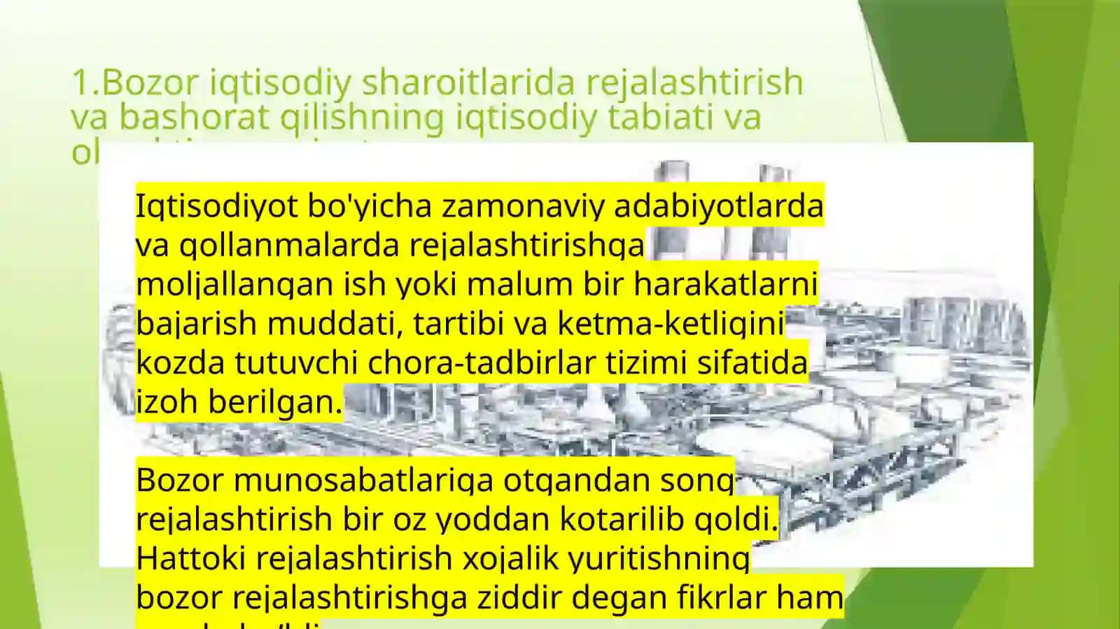 Sanoat ishlab chiqarishni rejalashtirish va proqnozlash 3