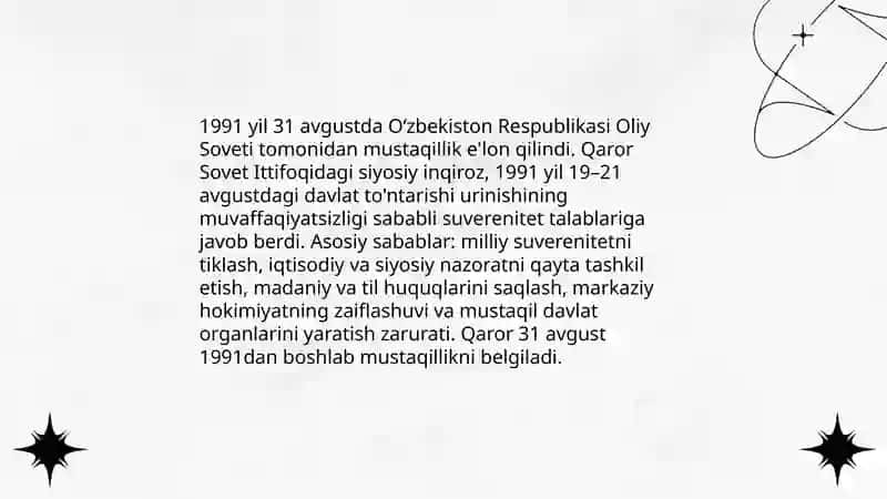 Mustaqillik e'lon qilinishi 3