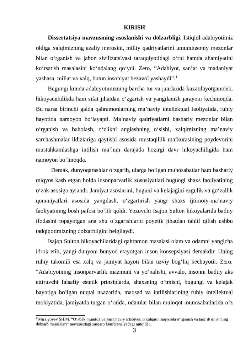 ISAJON SULTONNING HIKOYANAVISLIK MAHORATI 3