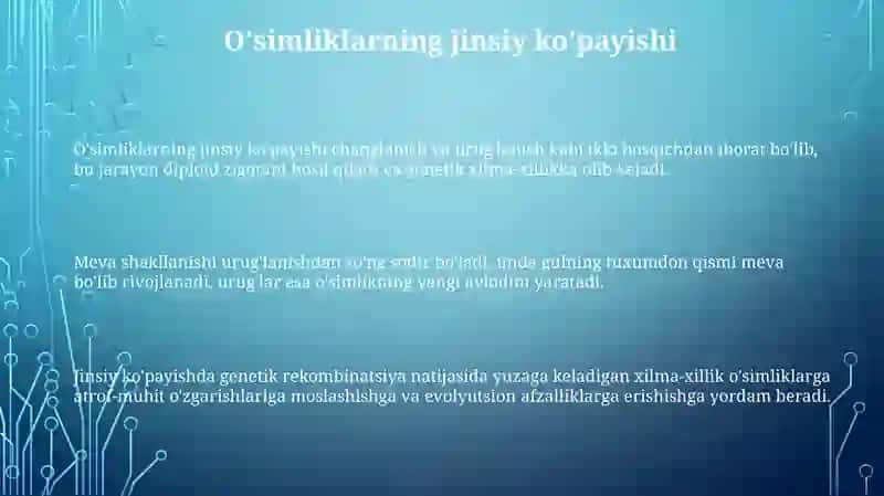 O'simliklarning jinsiy va jinssiz ko'payishi 3