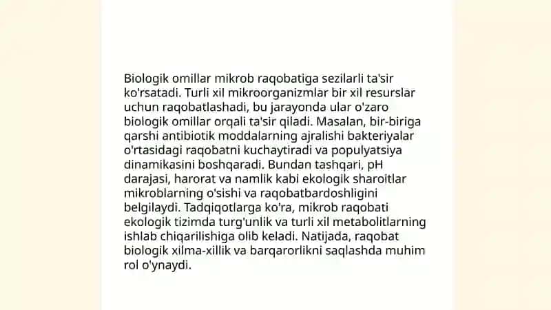Mikroorganizmlarga tasir kiluvchi omillar 3