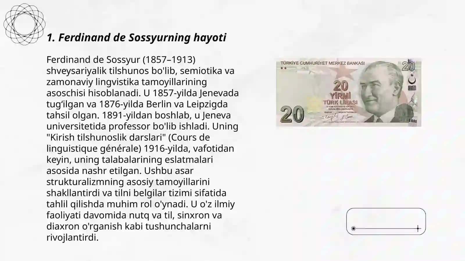 Ferdinand de sossyur talimoti va strukturalizm 3