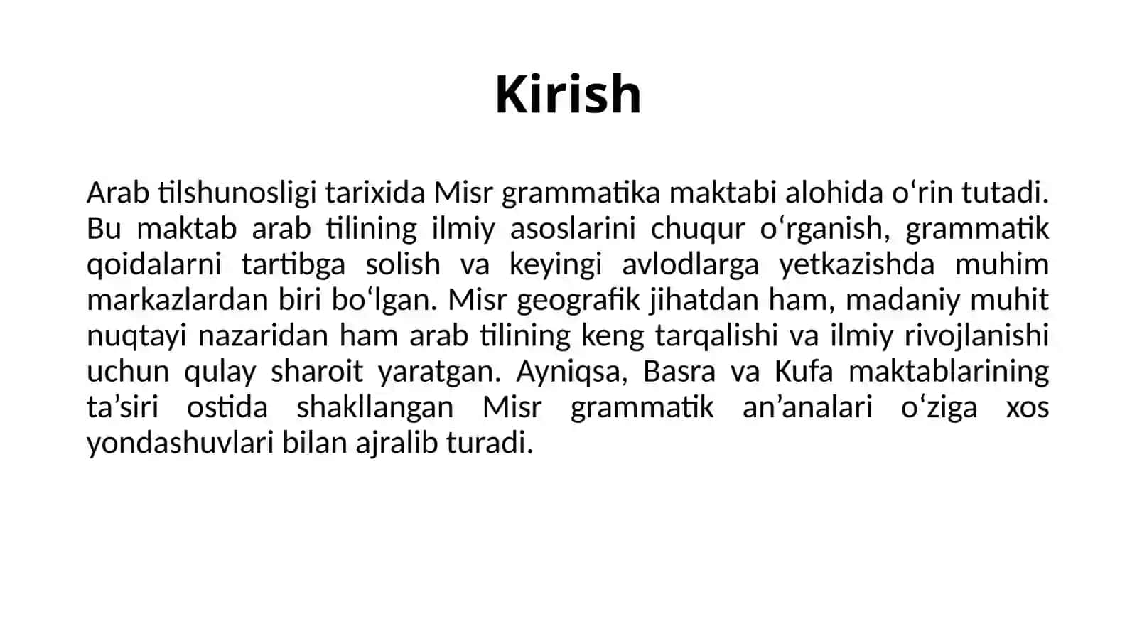 Misr grammatika maktabining shakllanishi 3
