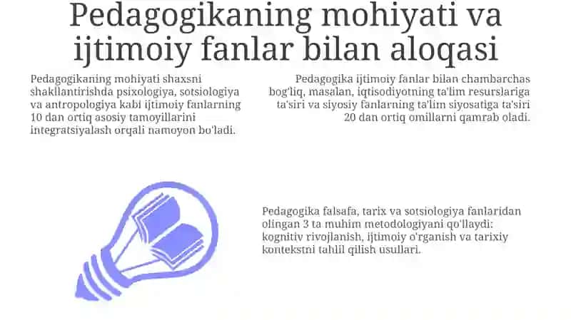 Pedagogikaning ijtimoiy fan sifatida jamiyat taraqqiyotidagi oʻrni 3