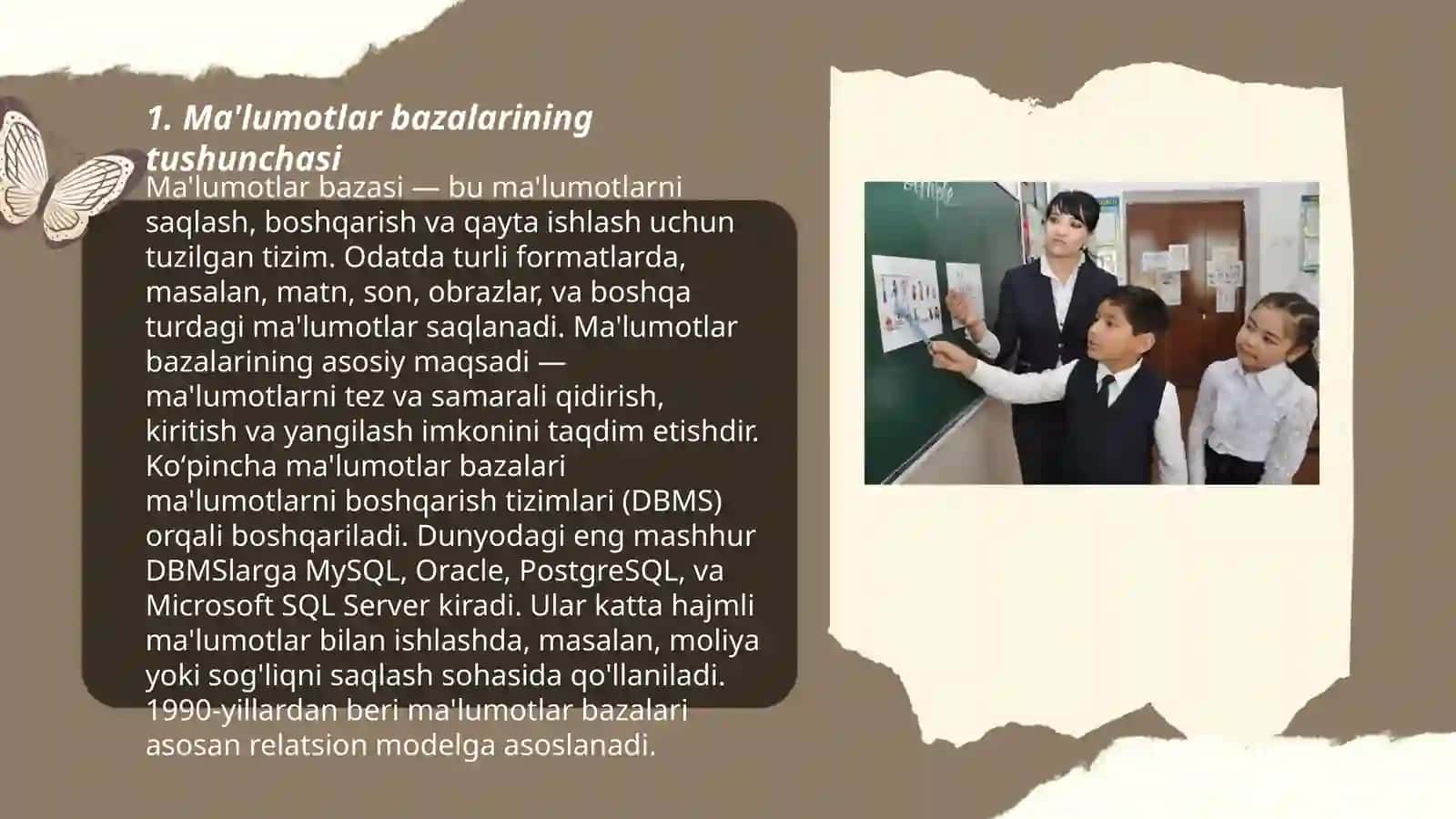 Bilimlar bazasi va bilimlarni taqdim etish modellari 3