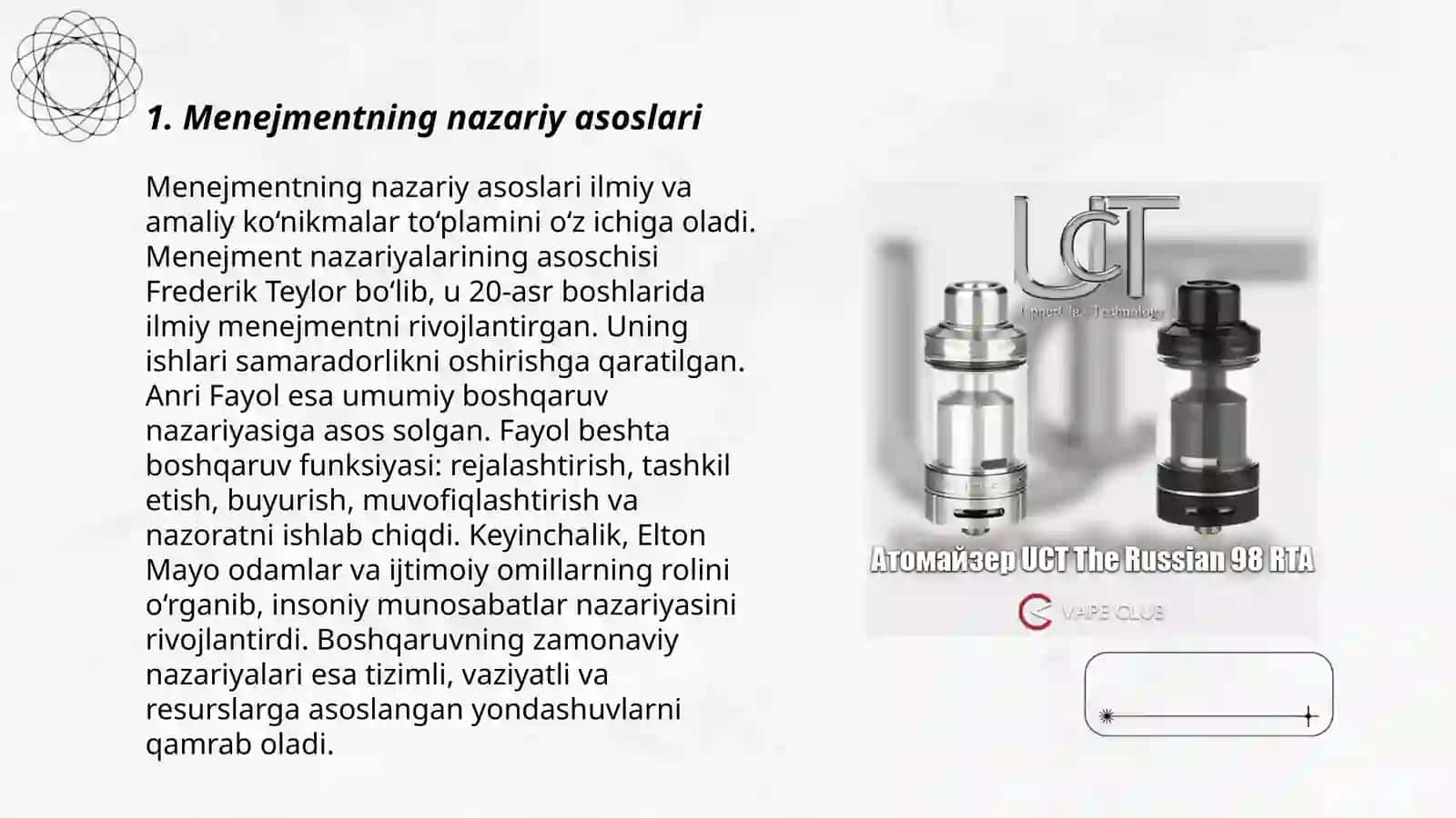 Menejmentning nazariy asoslari 3