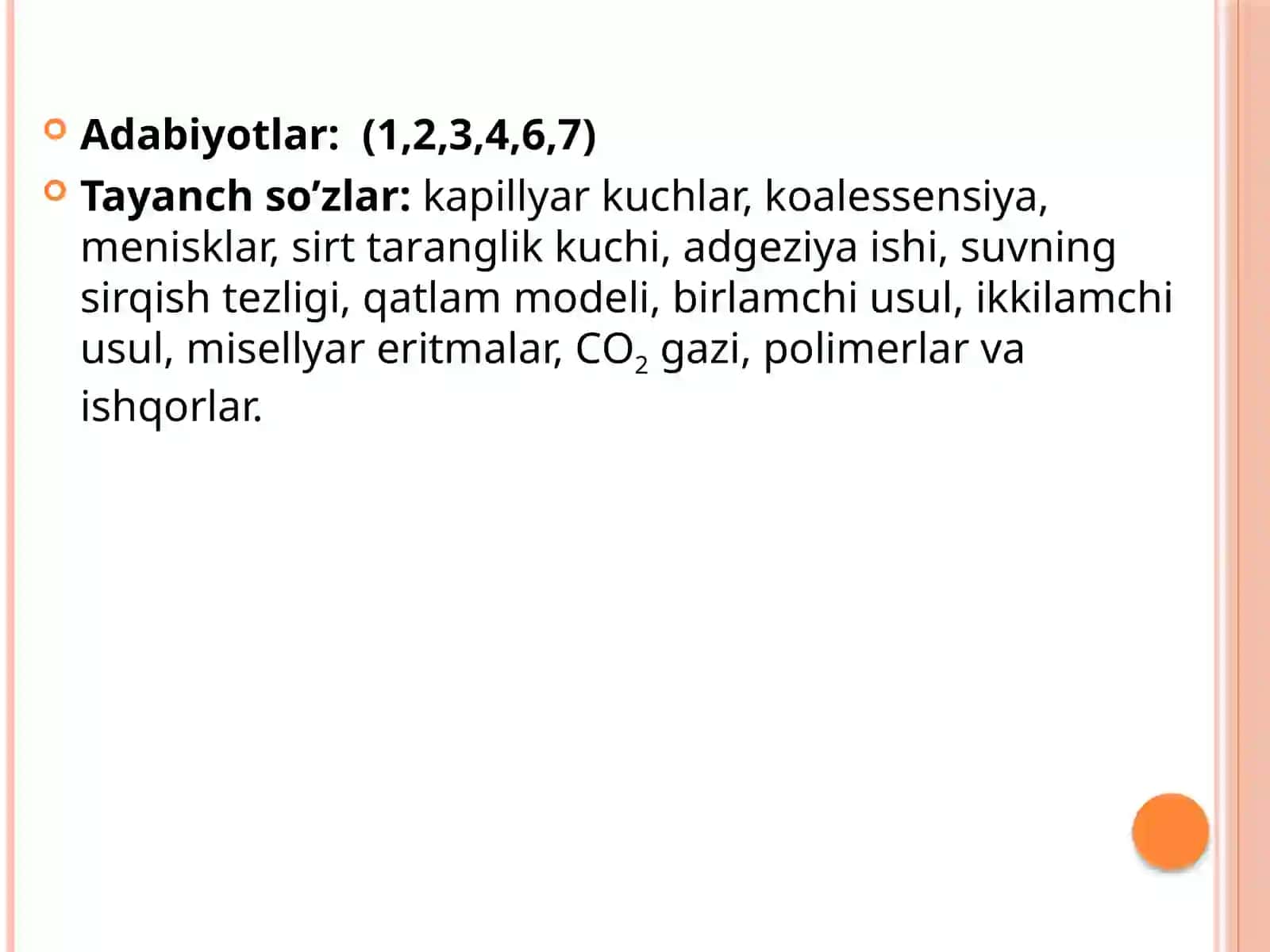 Qatlamlarning neft, gaz, kondensat bera olishlik qobiliyati 3