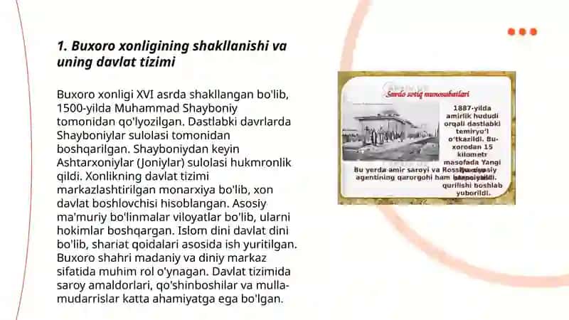 Buxoro xonligi va Buxoro amirligining ijtimoiy-siyosiy tuzumi va huquqiy tizimi 3