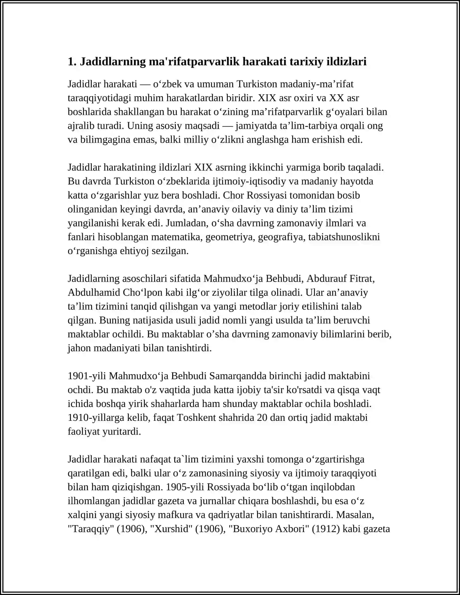 JADID MARIFATPARLARINING OLKA IJTIMOIY MANAVIY 3