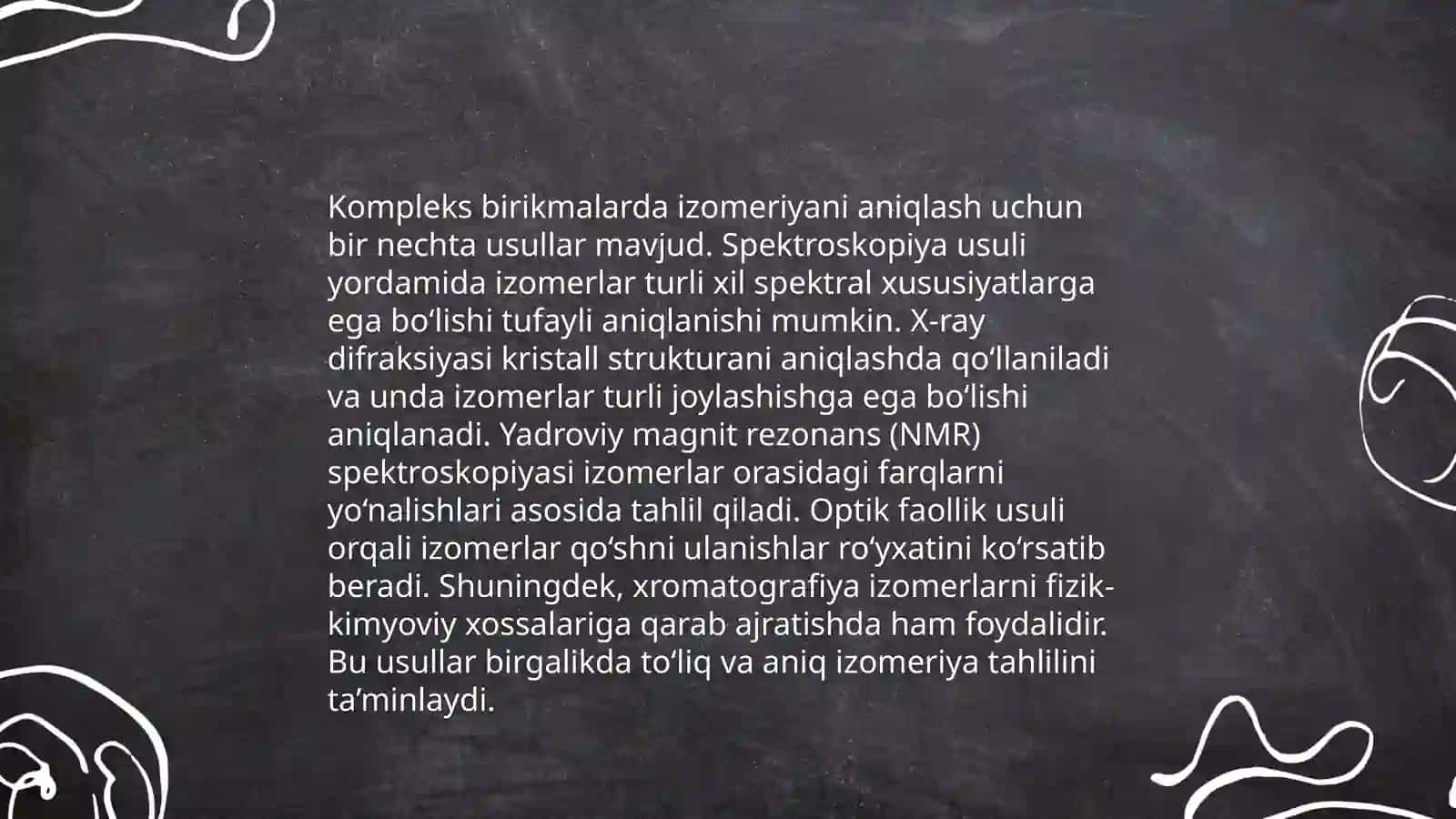 Kompleks birikmalarning izomeriyasi.Markaziy ionning ligand bilan elektrostatik ta'sirlashuvi 3
