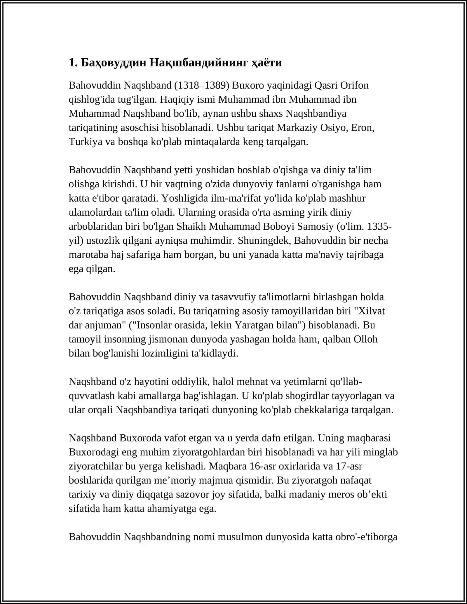 BAHOUDDIN NAQSHBANDIY 3
