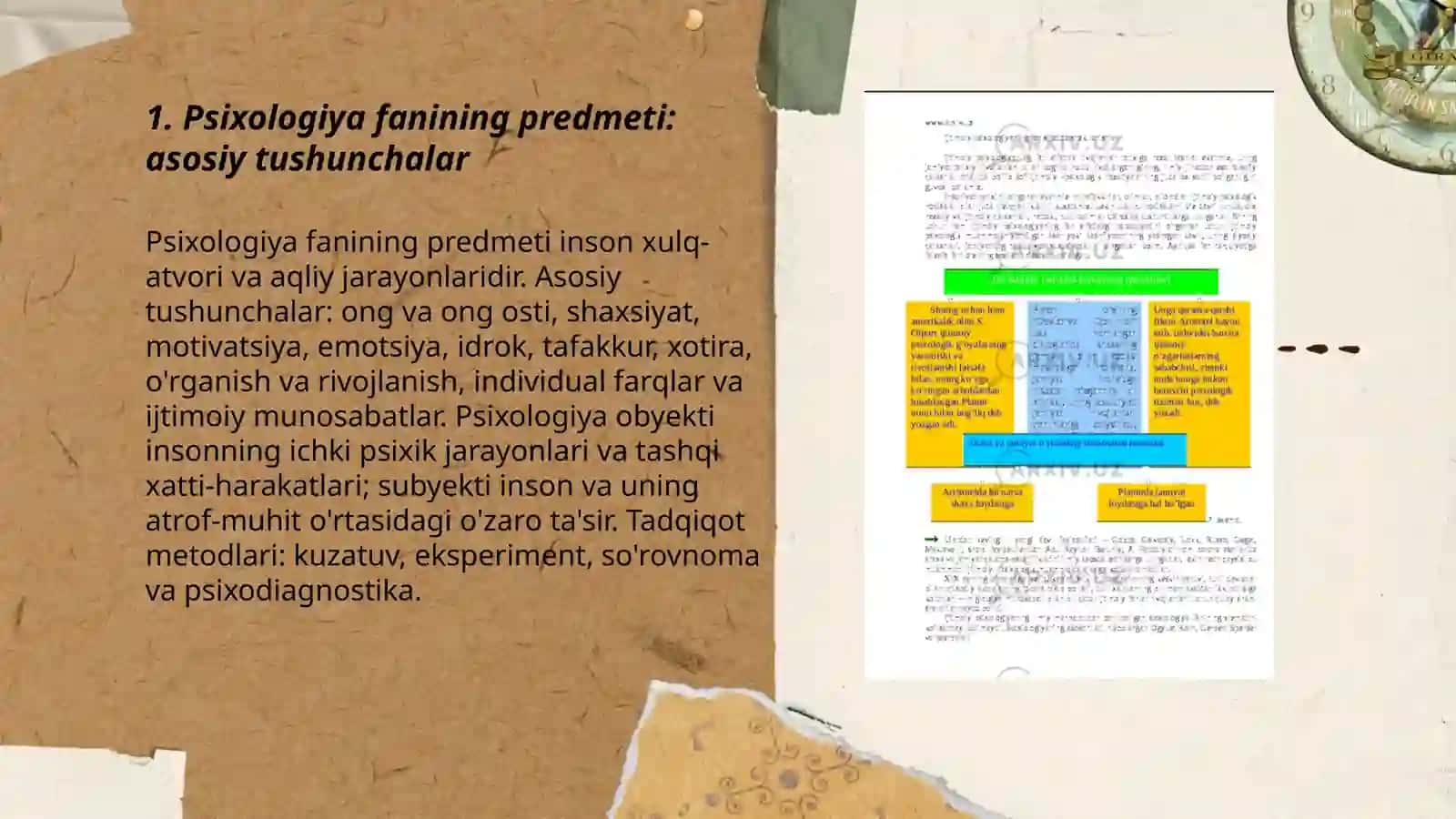Psixologiya fanining predmeti, maqsad va vazifalari 3