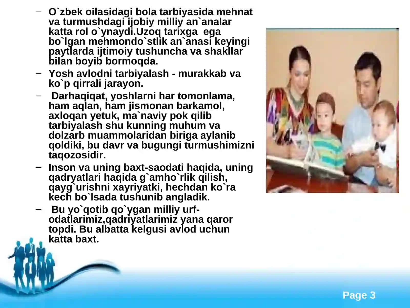Oila va bola rivojida madaniy qadriyatlarning ahamiyati 3