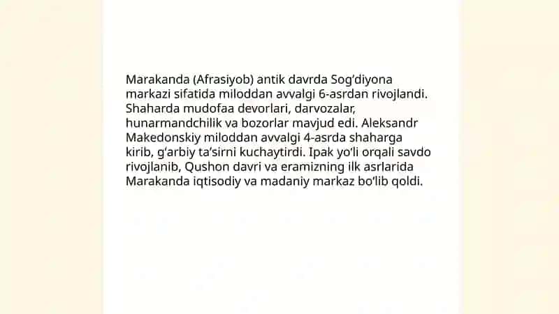 Oʻrta osiyoning antik davri shaharlari 3
