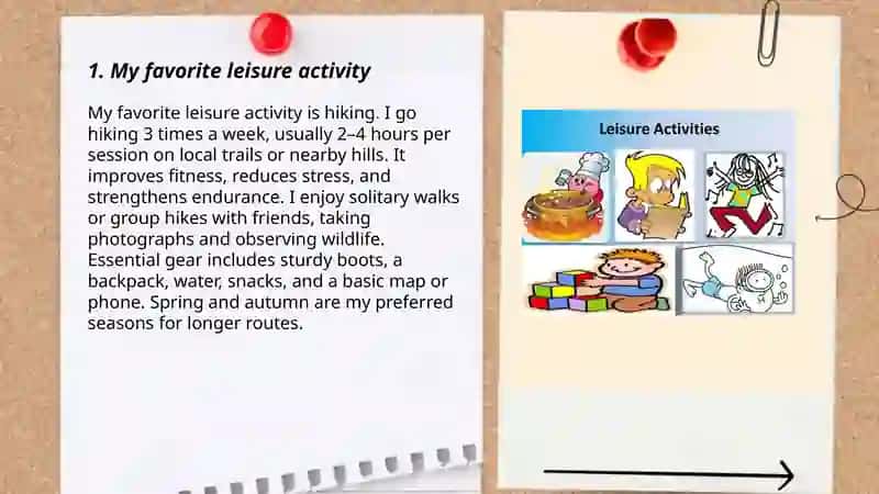 My favorite leisure activity 3