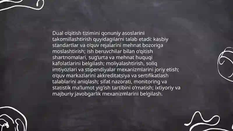 Professional ta’limga dual o‘qitish tizimini tatbiq etish istiqbollari 3